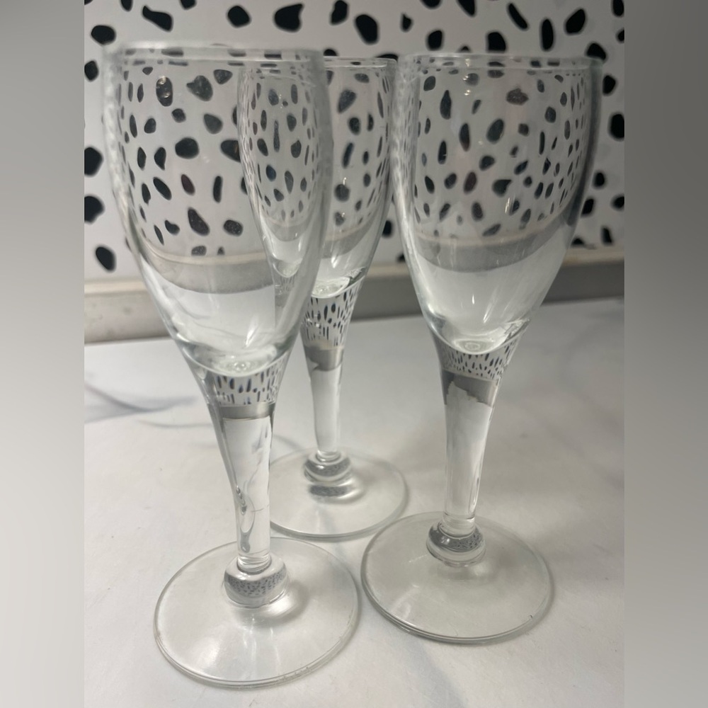 Set of 3 cordial shot stems